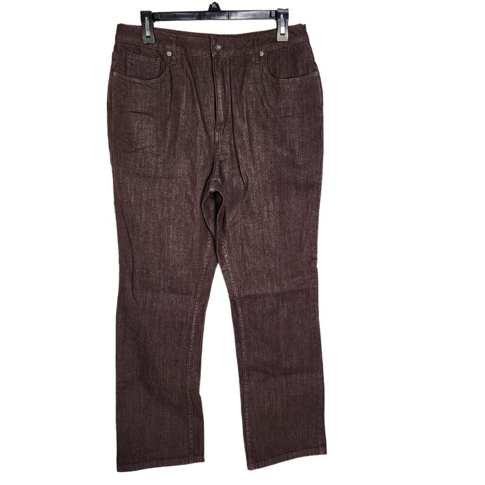 Coldwater Creek Women Jeans Size 12 Straight Leg Classic Shape Me High Rise